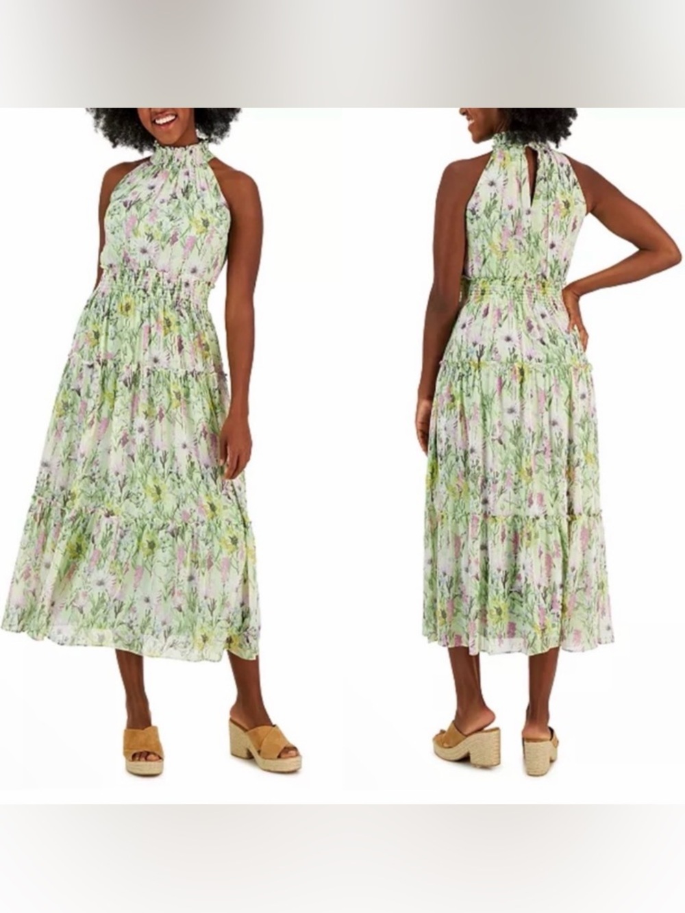 Taylor dresses halter neck maxi dress
